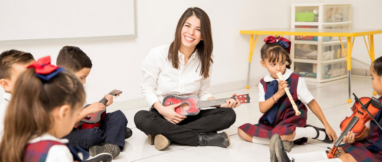 Kids in a Music Classroom